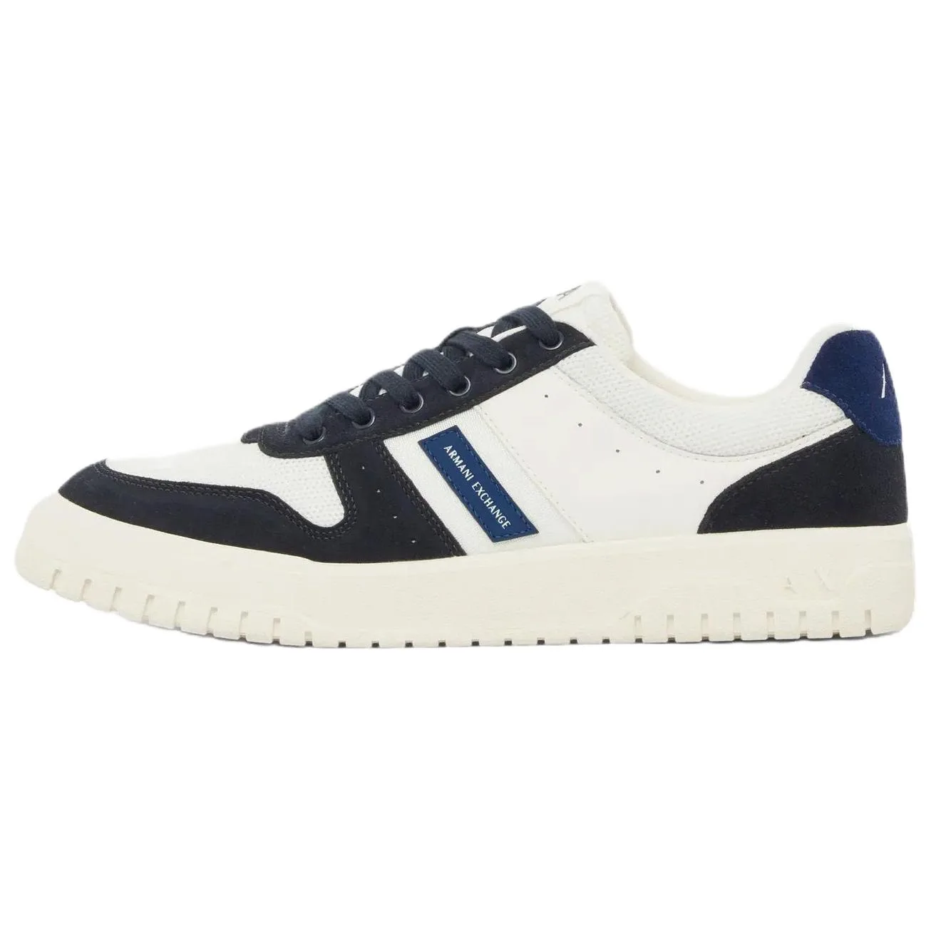ARMANI EXCHANGE Кроссовки AE Cow Split Leather Low top Skateboard Shoes 3cm мужские белые