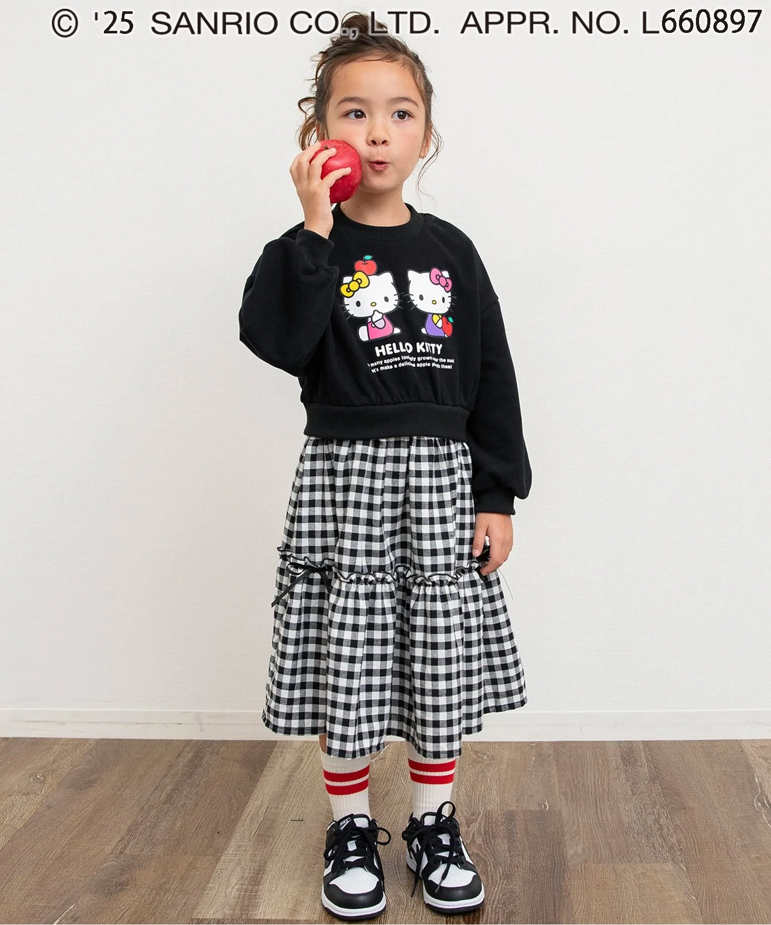 Детское платье-комбинезон Hello Kitty Sanrio чёрное