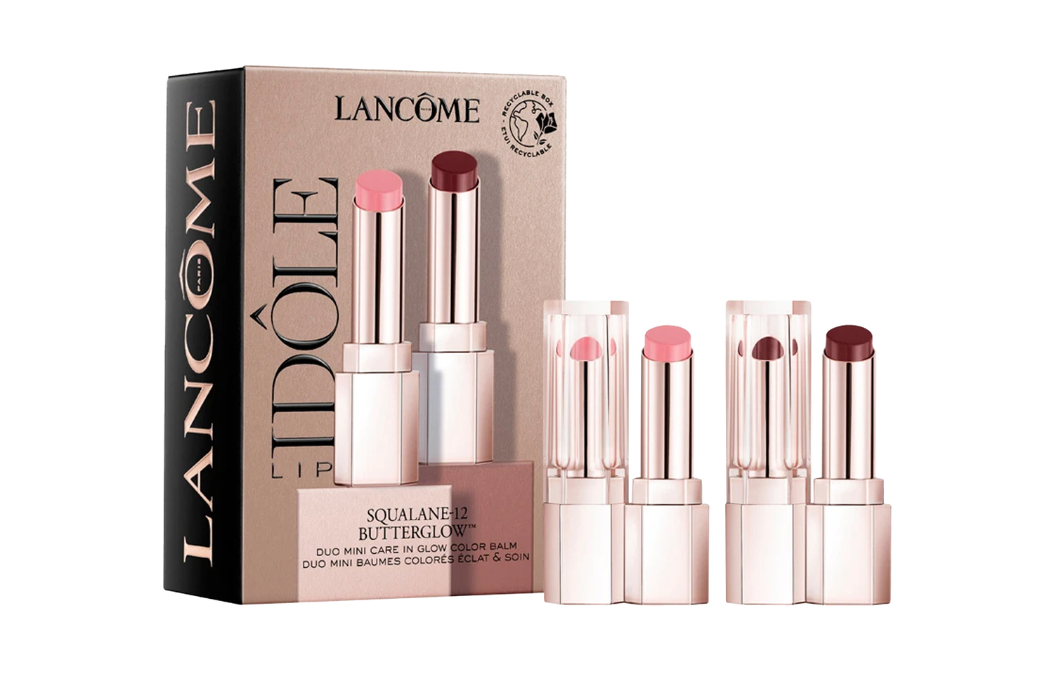 LANKOU Lip Idole Butterglow помада питательная легко растушевывается 3г*2 LANCOME — фото 2