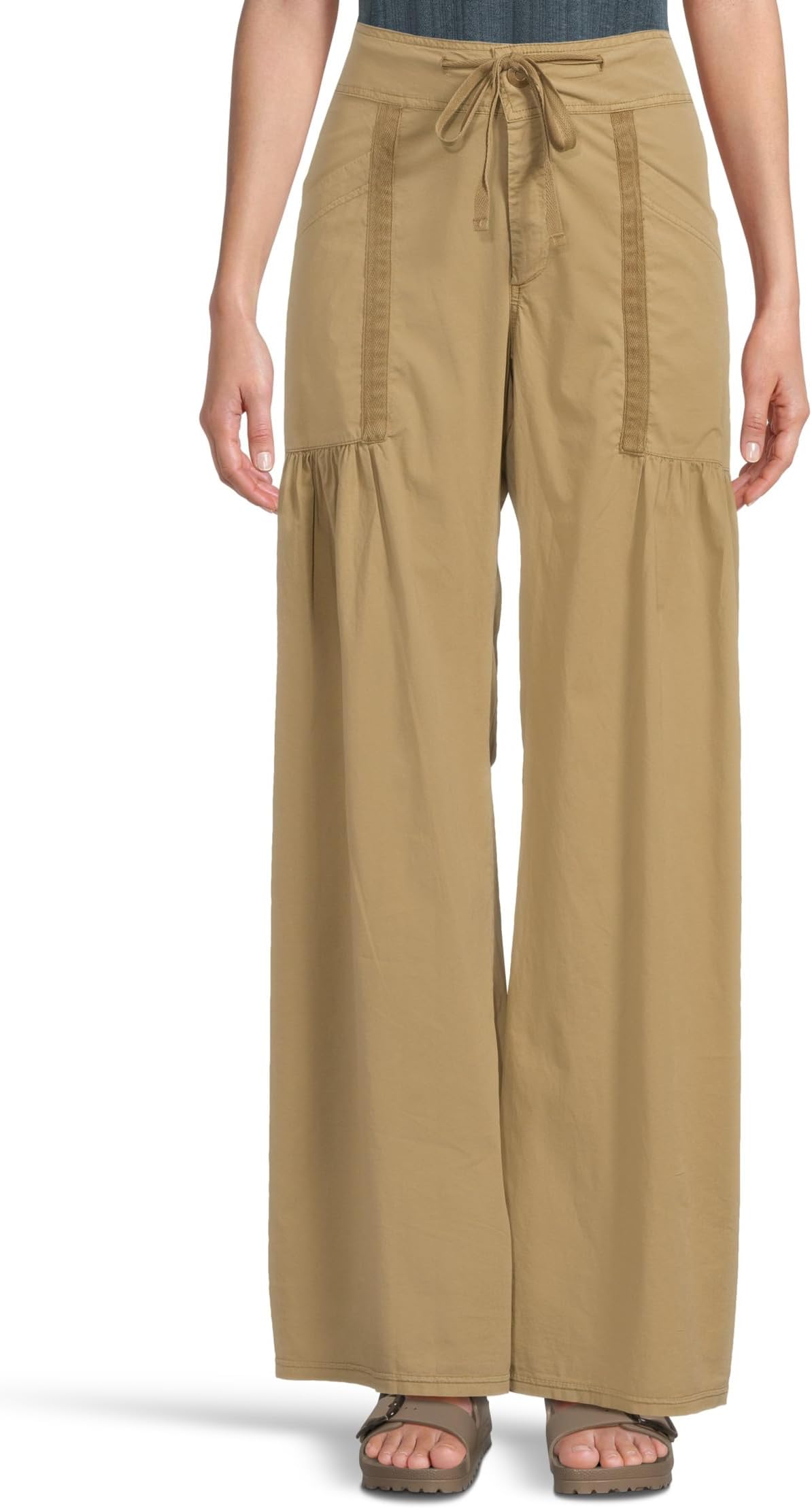 

Брюки XCVI Willow Wide-Leg Pants in Stretch Poplin, цвет Plateau