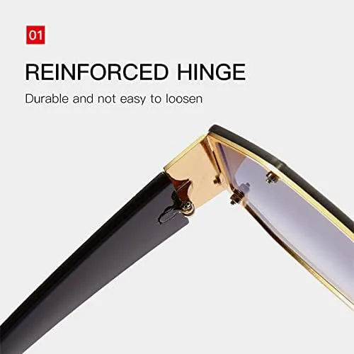 

Крупные солнцезащитные очки для женщин и мужчин, винтажные металлические солнцезащитные очки с градиентным покрытием, защита от ультрафиолета UV400 MTZJH, 1