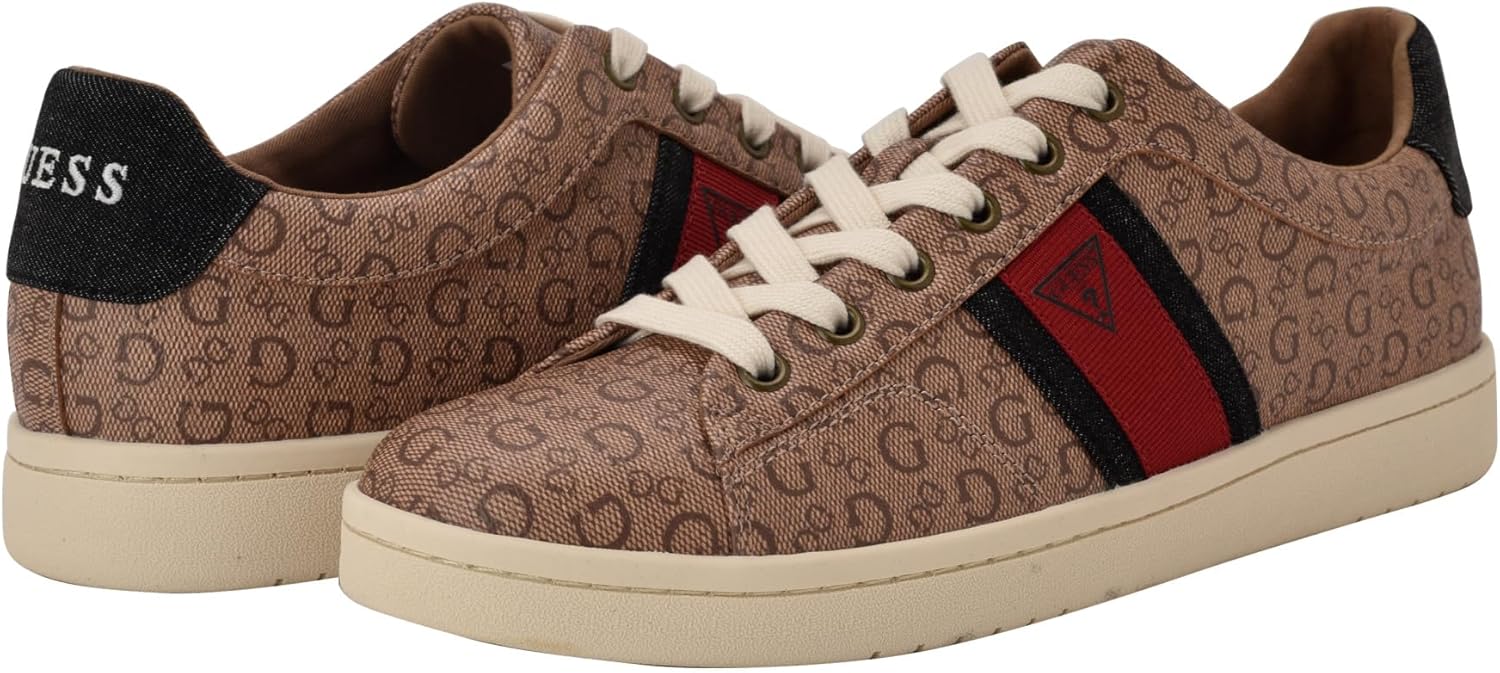 Кроссовки Guess Mens Larva, Light Brown/Denim Logo Multi 230 — фото 2