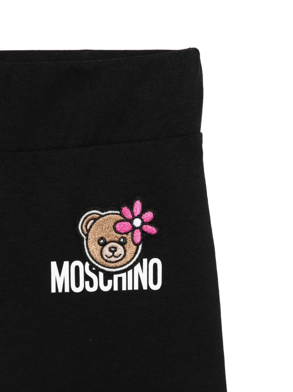 Комплект из двух вещей: шорты с оборками Moschino Kids, белый — фото 3
