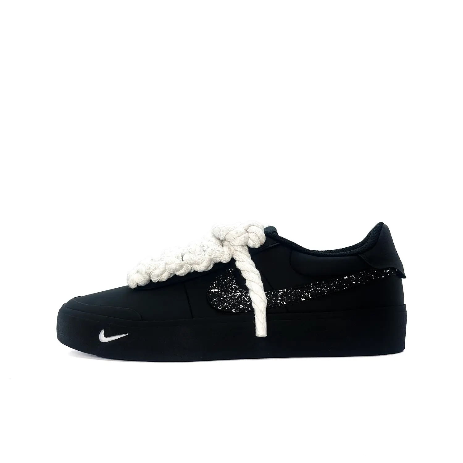 

Nike Кроссовки для скейтбординга Court Shot Sparkling Galaxy с противоскользящим покрытием, износостойкие, низкие, мужские, черные