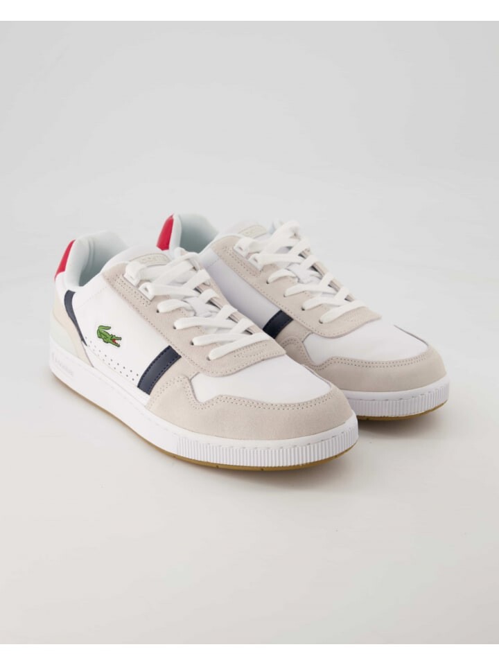 

Кроссовки на шнуровке Lacoste, белый