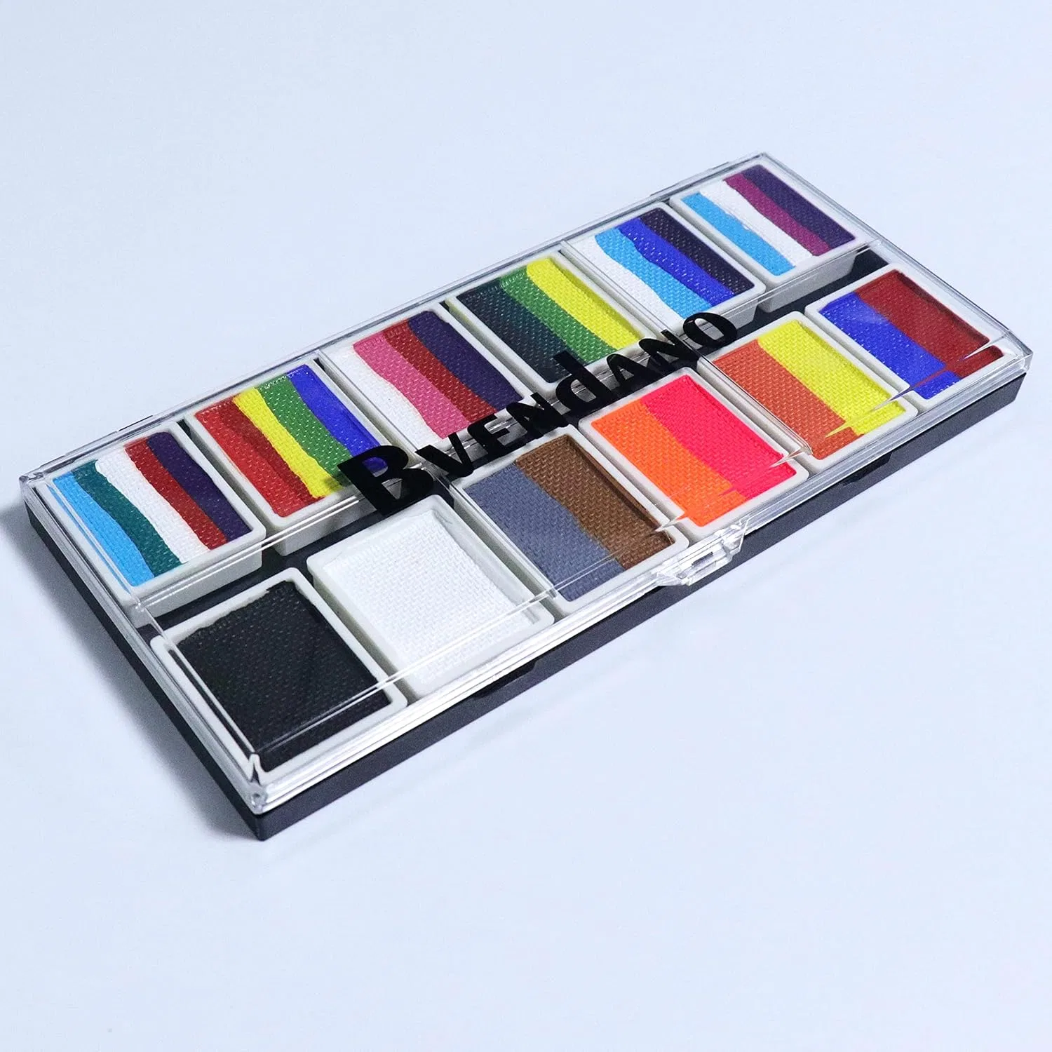 Краска для лица и тела Bvendano Split Cake Palette 12 цветов по 10 г — фото 3