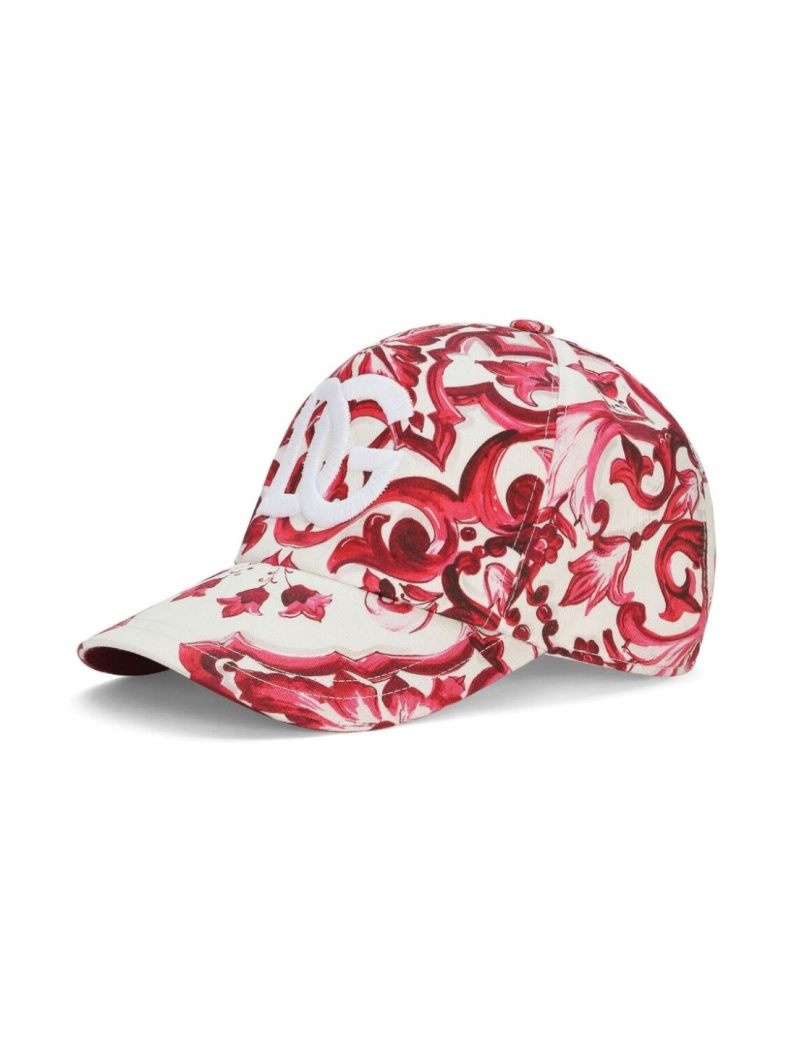 

Dolce & Gabbana Kids бейсболка с принтом Majolica, белый