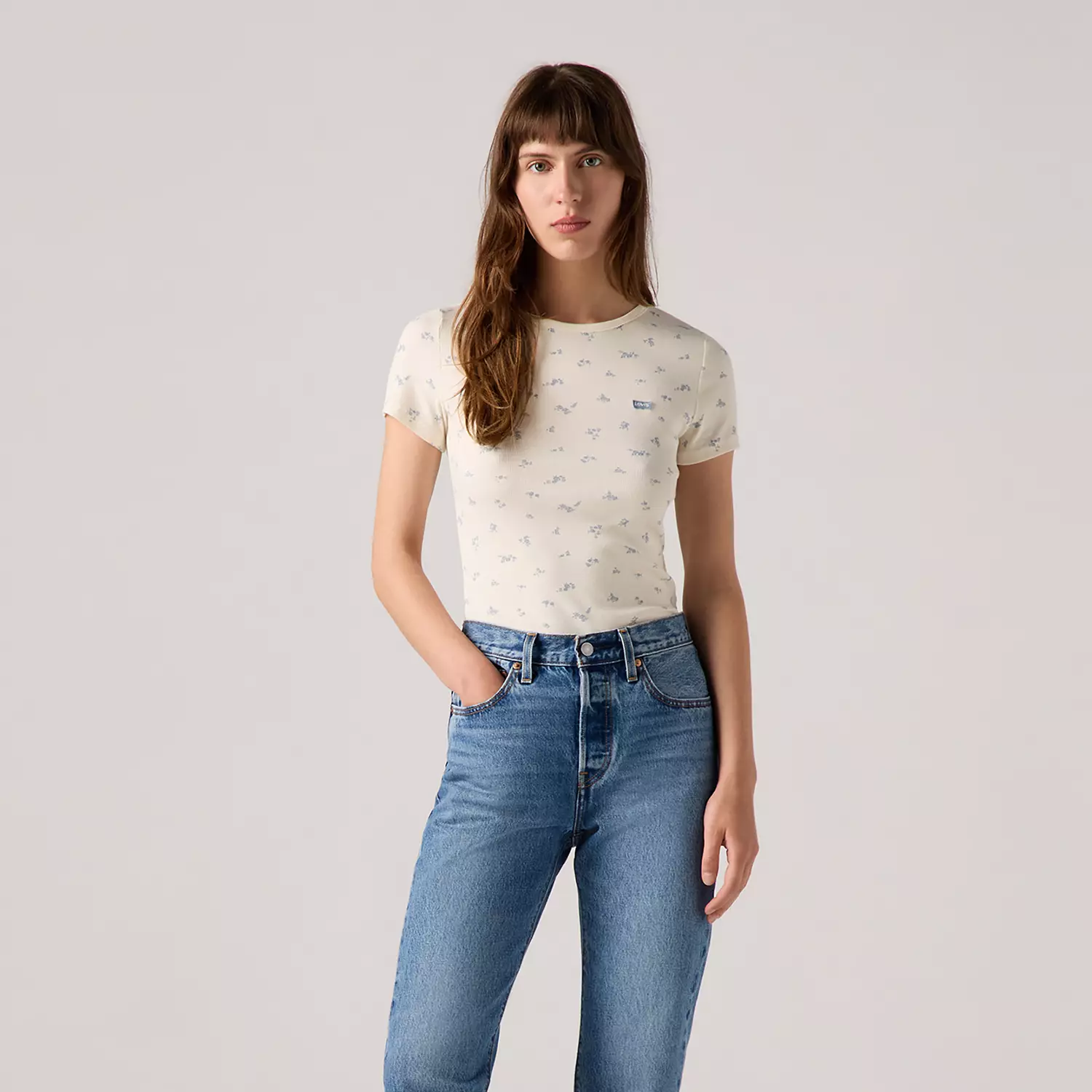 

Футболка Хейса Levi's, цвет Dusty Blue