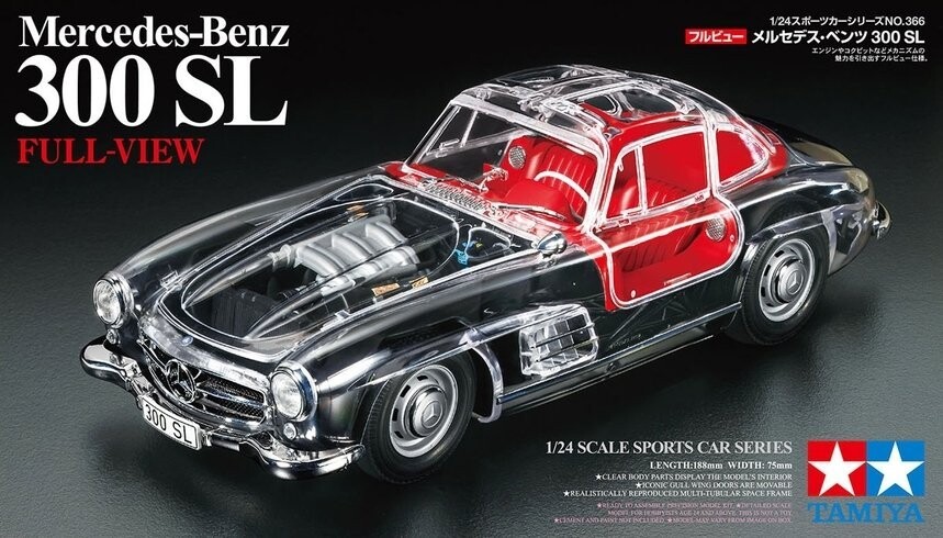 

Tamiya 24366 1/24 Полный обзор Mercedes-Benz 300 SL Inna marka