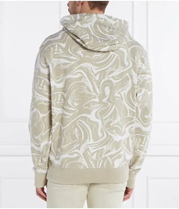 Толстовка We_Ocean regular fit Boss Orange, бежевый — фото 4