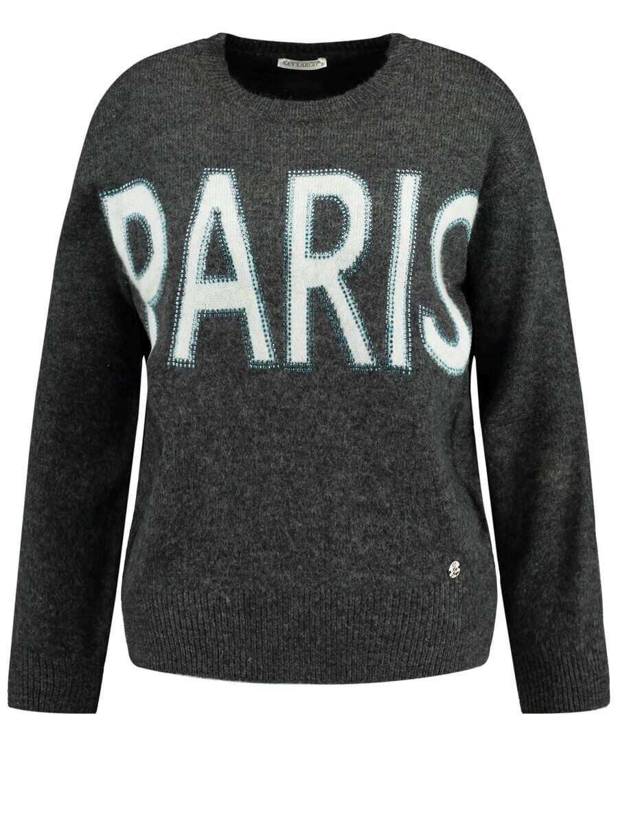 

Тонкий вязаный свитер Key Largo Sweater France, темно-серый