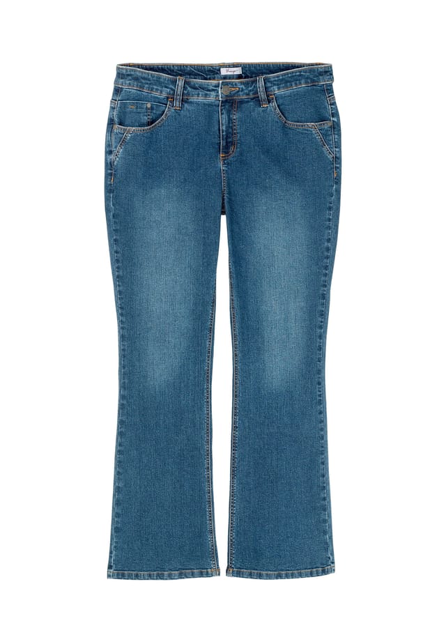 

Джинсы Bootcut Susanne идеально подходят для большого живота и стройных ног Sheego, синий
