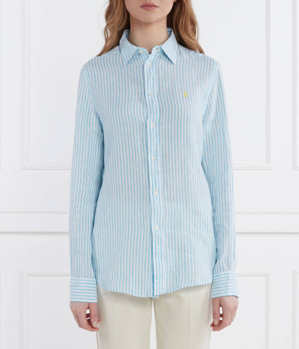 

Льняная рубашка Relaxed fit Polo Ralph Lauren, синий