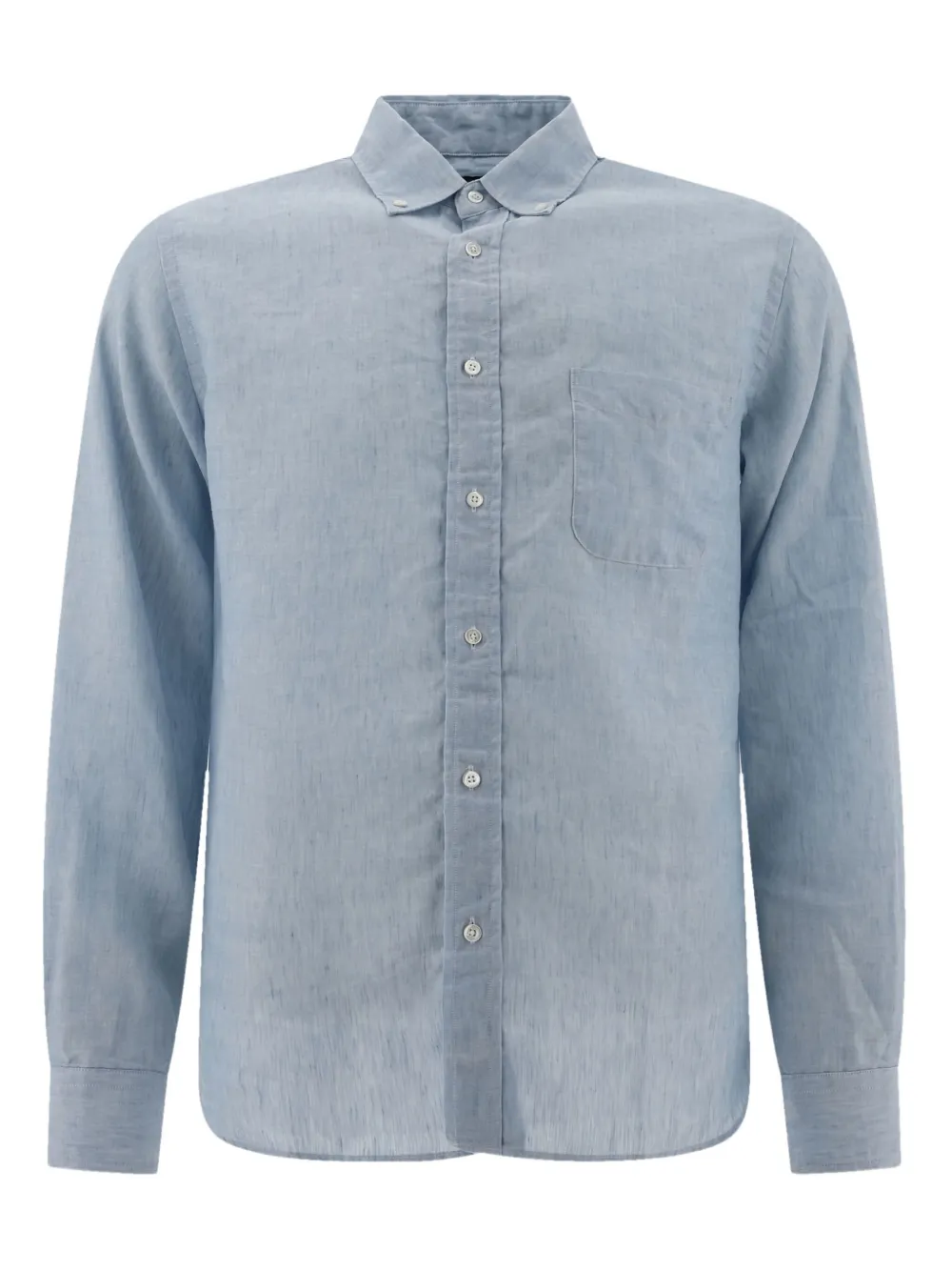 

Рубашка с застегивающимся на пуговицы карманом BEAMS PLUS, синий