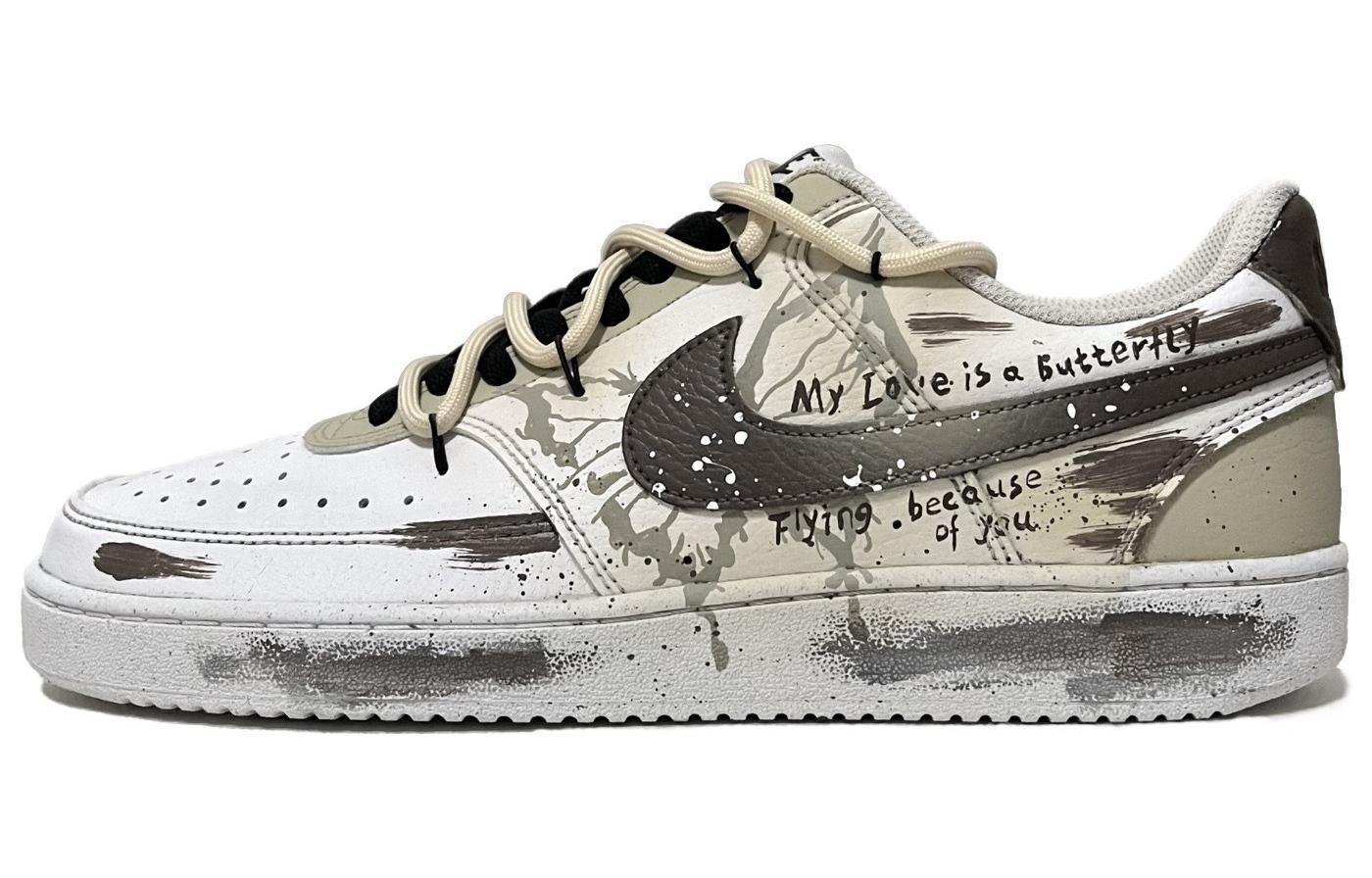

Кроссовки Nike Court Vision 1, белый/кофейный