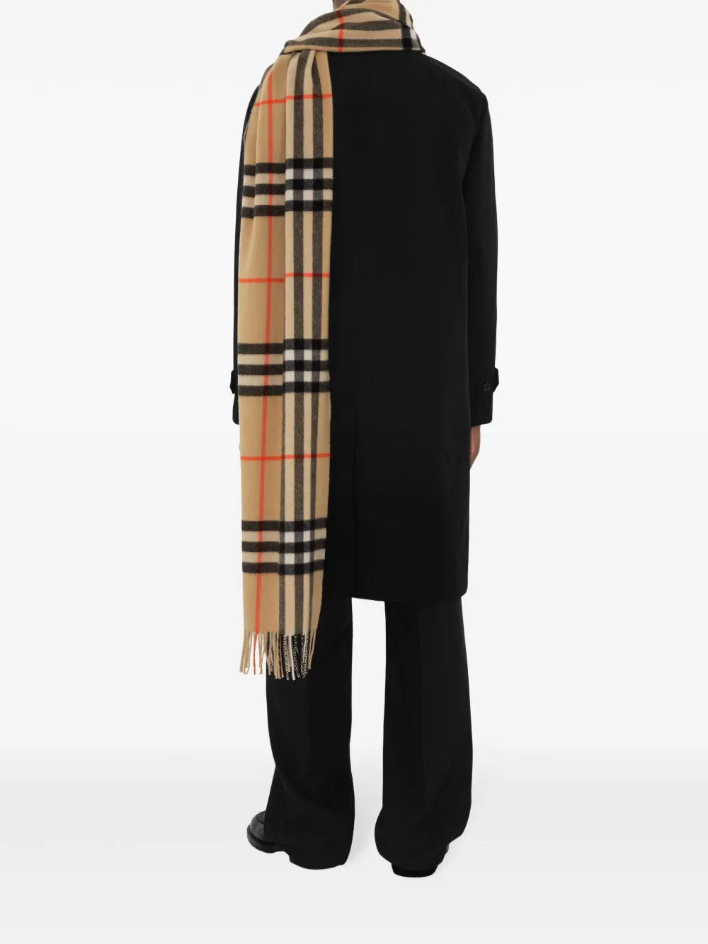 

Кашемировый шарф в клетку BURBERRY, нейтральный