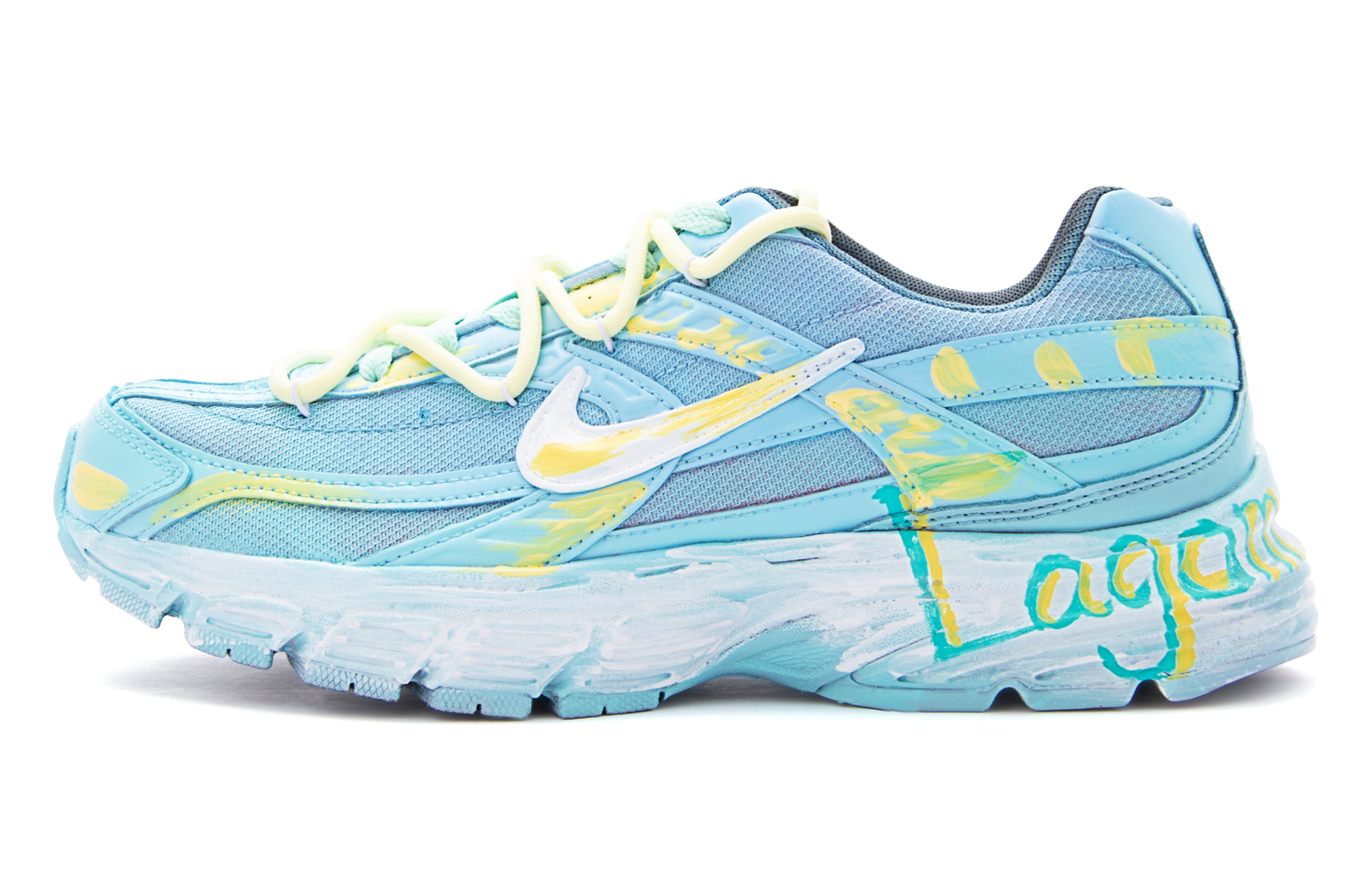 

Nike Инициатор амортизация устойчивость к истиранию дышащий низкий верх повседневный городской комьютинг беговые кроссовки unisex blue