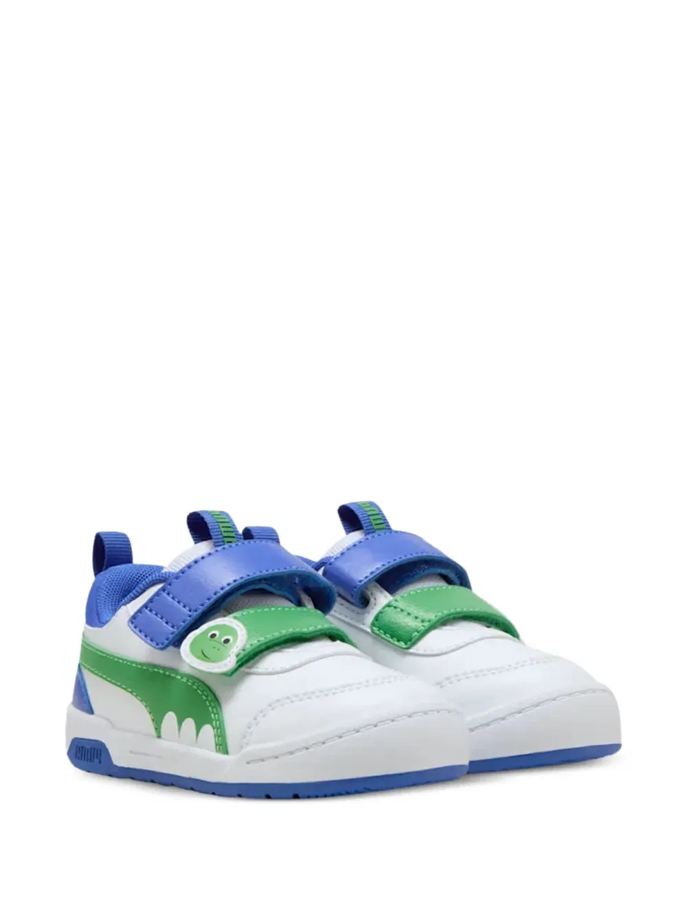 Кроссовки с аппликацией в виде животных на ремешках Puma Kids, белый