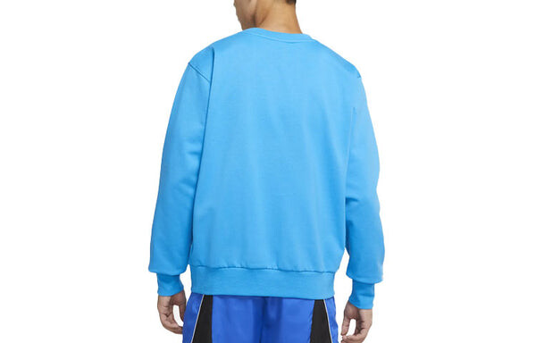 Толстовка Nike Standard Issue Pattern Printing Loose Round Neck Sports Blue, синий — фото 2
