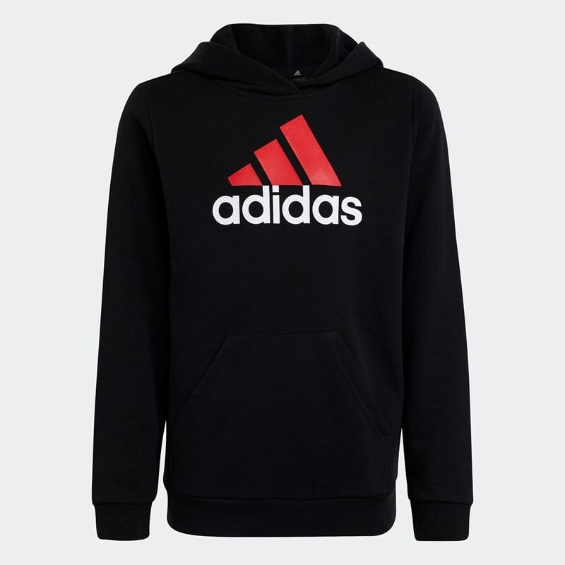 

Детская толстовка первой необходимости двухцветная с большим логотипом Adidas, черный