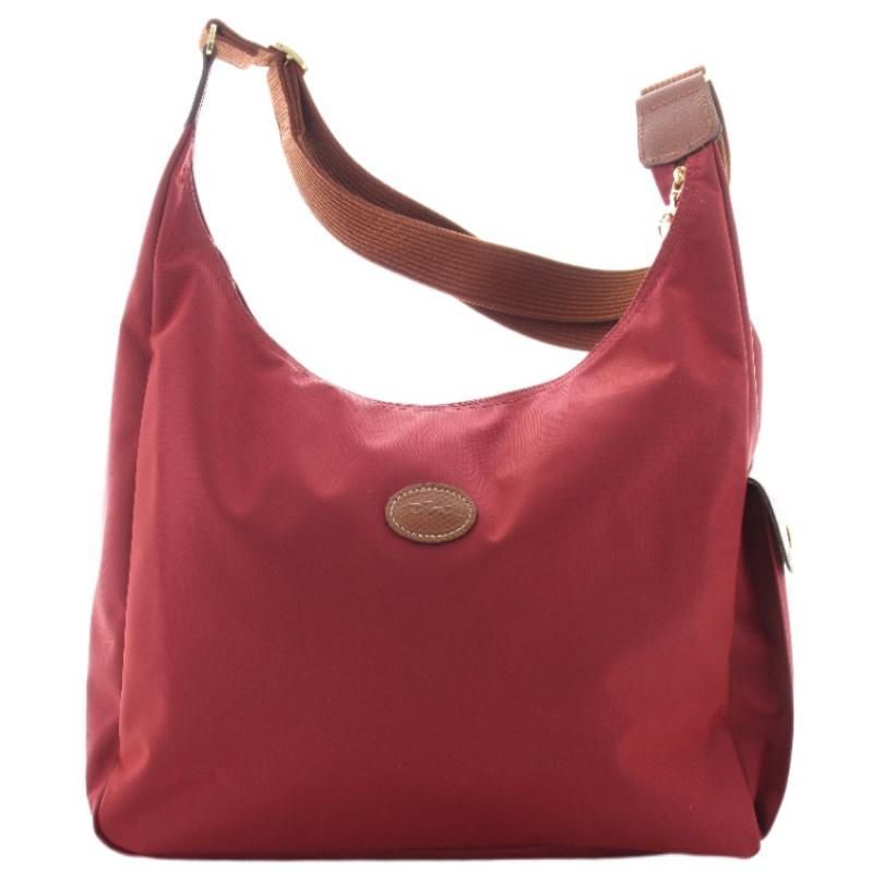 

LONGCHAMP Холщовая сумка, женская, красная, через плечо