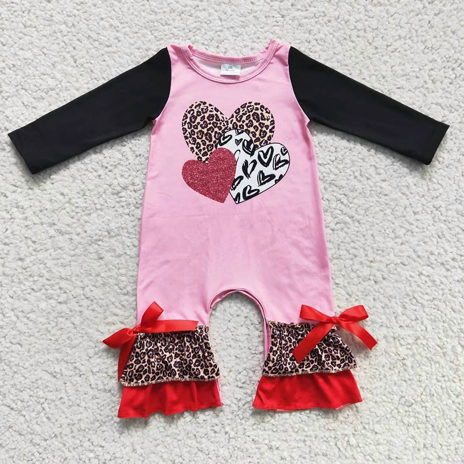 

Розовый комбинезон Valentine Sweetheart для девочки Aier Wholesale