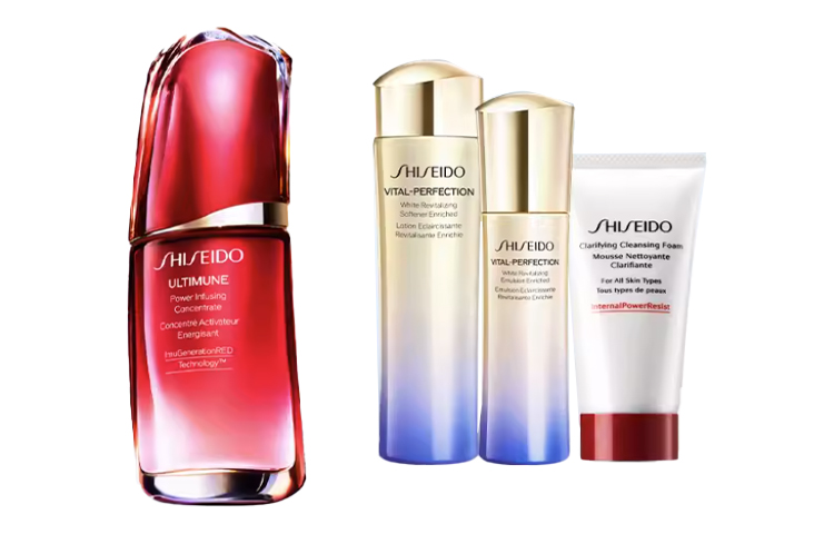 SHISEIDO ZISHENGTANG сыворотка с красным дрожжевым рисом набор для ухода за кожей увлажняет и питает комплект из четырех предметов — фото 2