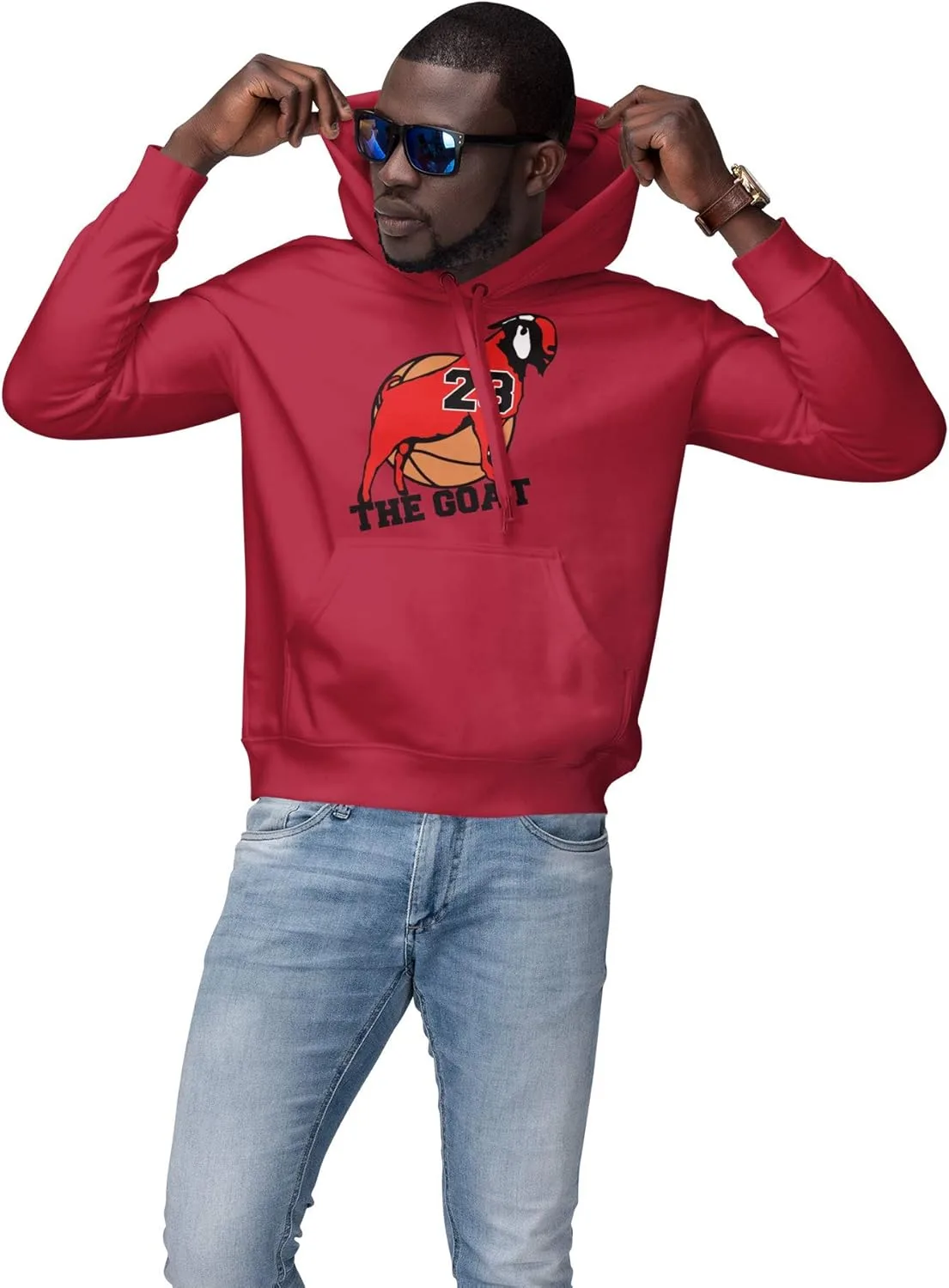 

Толстовка с капюшоном Allntrends The Goat 23 с принтом