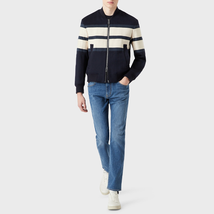 Джинсы J 45 стандартного кроя Emporio Armani, denim синий — фото 4
