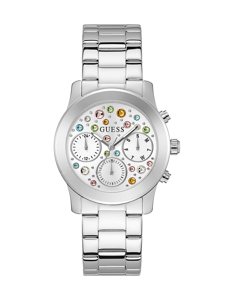 

Guess Аналоговые женские часы серебристого цвета