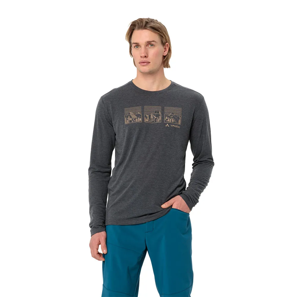 

Футболка VAUDE Rosemoor III long sleeve, серый