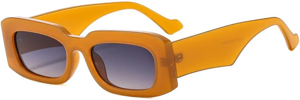 

Маленькие прямоугольные солнцезащитные очки для мужчин и женщин, с широкими дужками, дорожные солнцезащитные очки, винтажные, ретро, ​​UV400 TVTBBVV, Tea