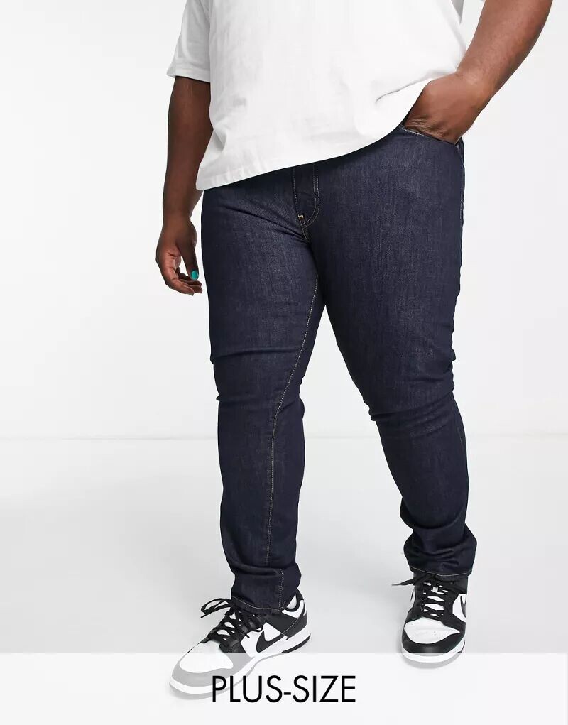 

Темно-синие узкие зауженные джинсы Levi's Big & Tall 512
