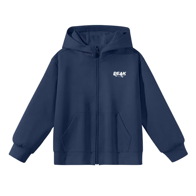Свитшот детский с капюшоном Navy Blue/PK White PEAK