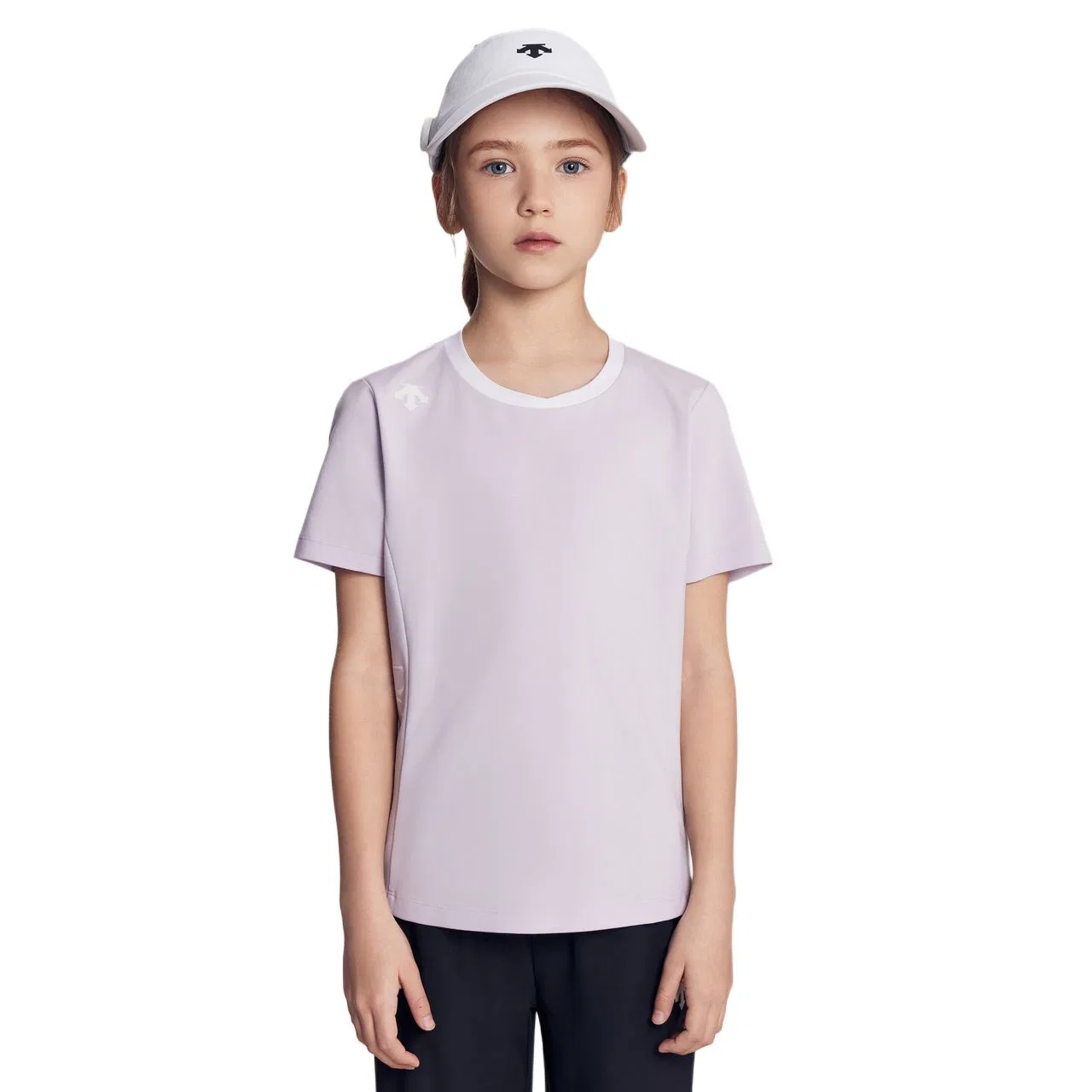 Футболка тренировочная для подростков DESCENTE, WT-Bright White Tpg — фото 4