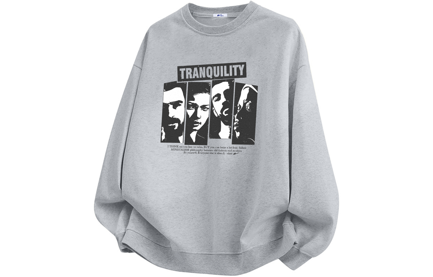 

Свитшот Unisex Crew Neck Thickened Heavyweight WARRIOR, светло-heather серый (fleece-lined)