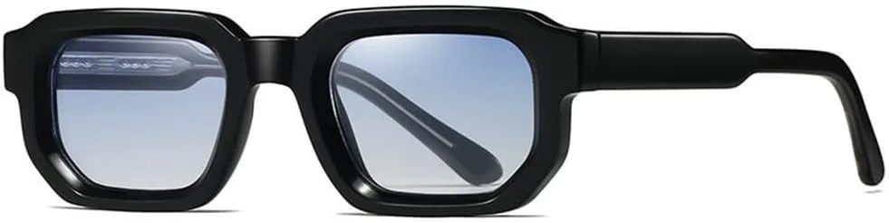 

Солнцезащитные очки UV400 - в стиле панк, маленькая оправа, для женщин и мужчин, для бега и занятий спортом на открытом воздухе UYPTK, Black Blue Gradient