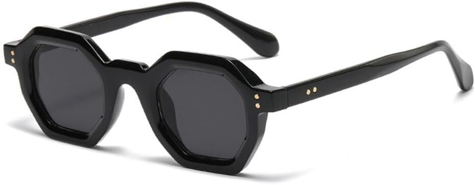 

Женские солнцезащитные очки в стиле панк с заклепками, мужские очки с защитой от УФ-излучения UV400 для занятий спортом на открытом воздухе, бега и езды на велосипеде Generic, Black Gray