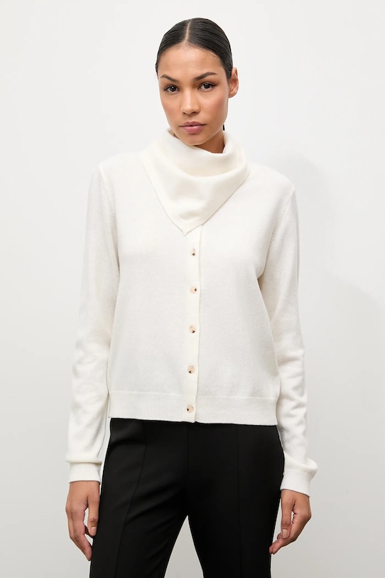 

Кардиган из мериносовой шерсти с шарфом Answear.Lab, бежевый