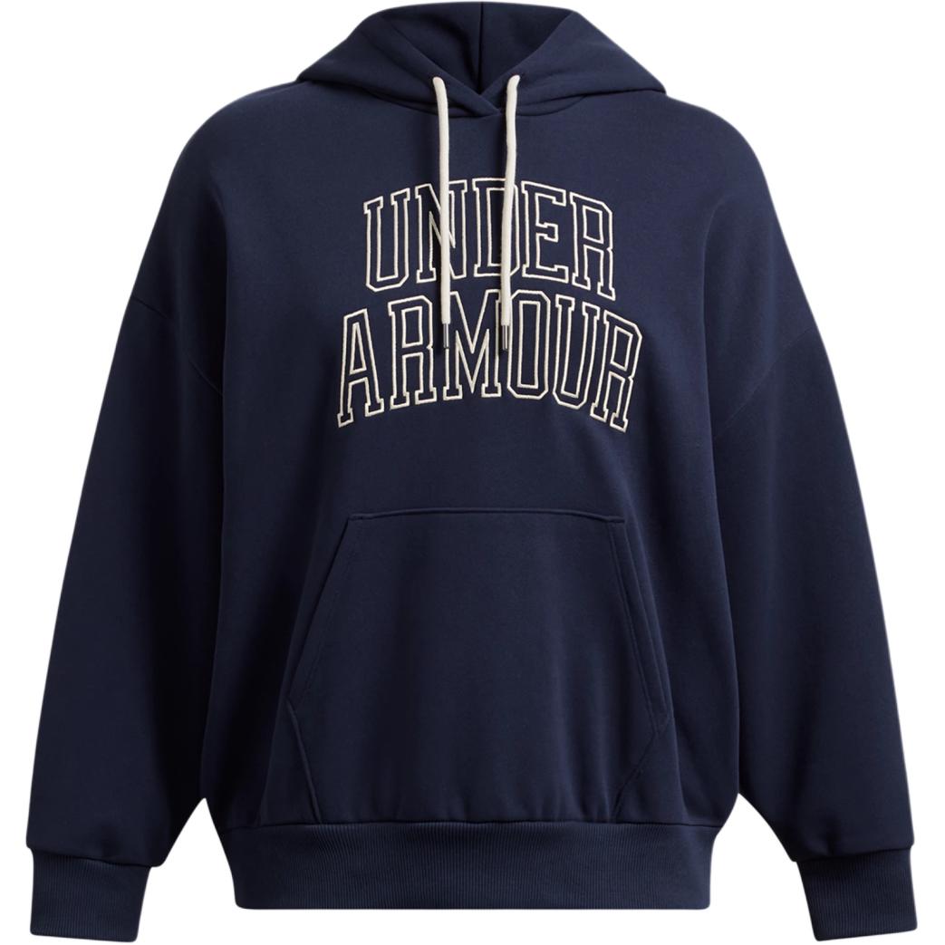 

Under Armour Укороченный оверсайз худи из махры женский midnight navy
