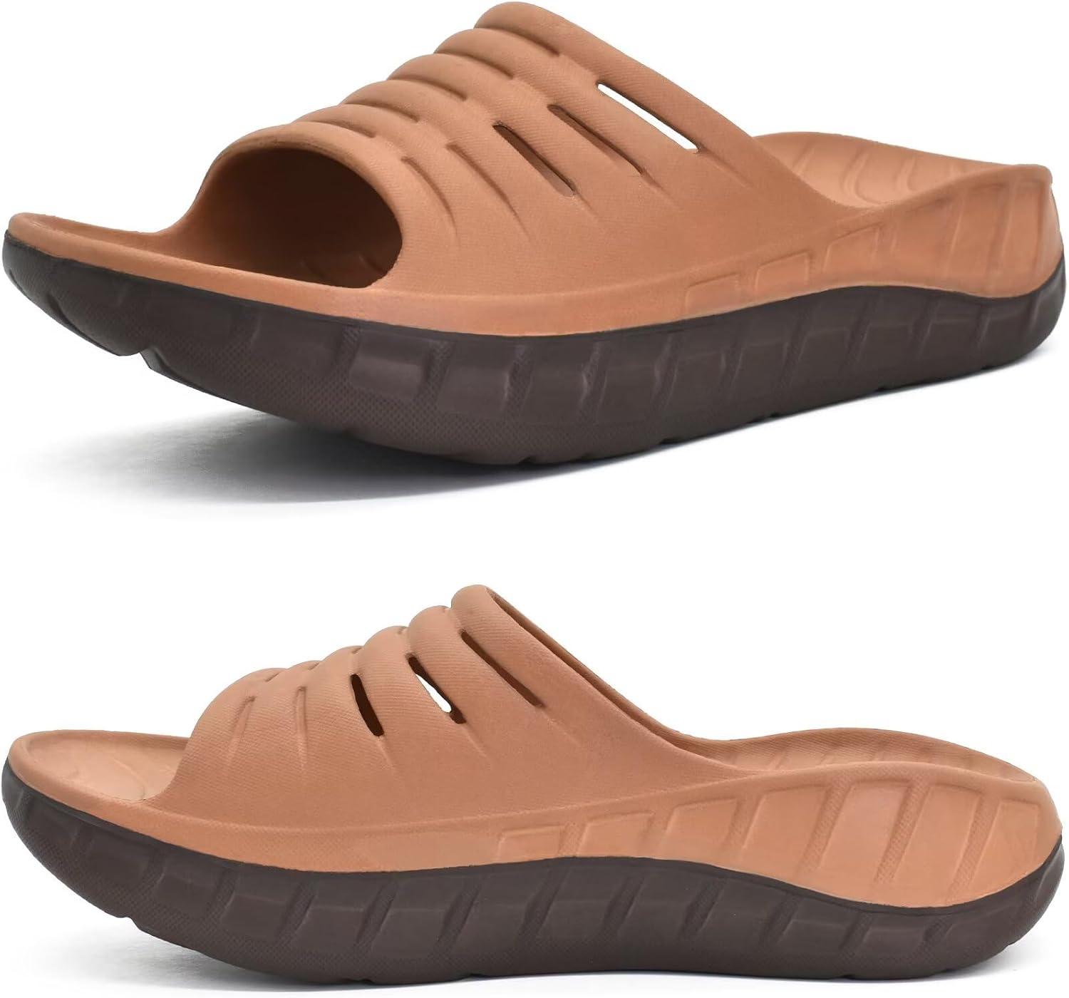 

Мужские сандалии с ортопедической поддержкой для восстановления после тренировки Kuailu, коричневый/хаки