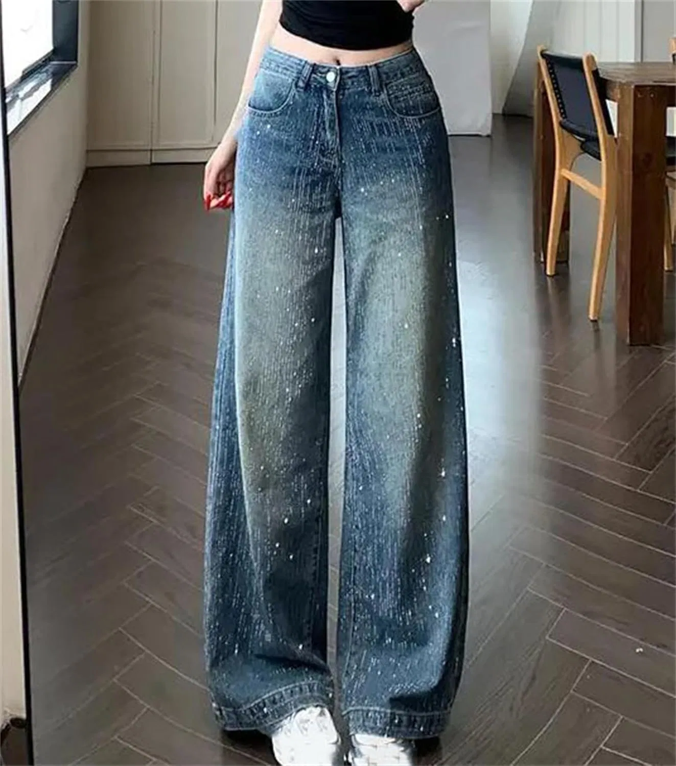 Джинсы свободные Women's Wide Leg Jeans, 539 — фото 2