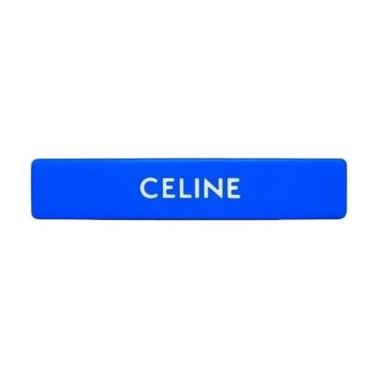 CELINE Зажим для волос из ацетата женский синий — фото 2