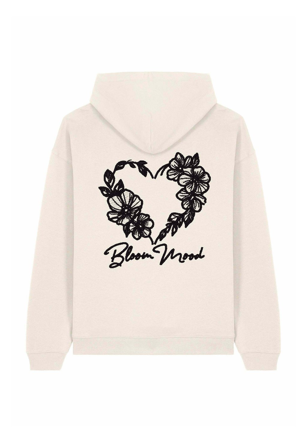 

Толстовка BLOOM MOOD BACK EMBROIDERY UNISEX - Hoodie Mira Paris, кремовый