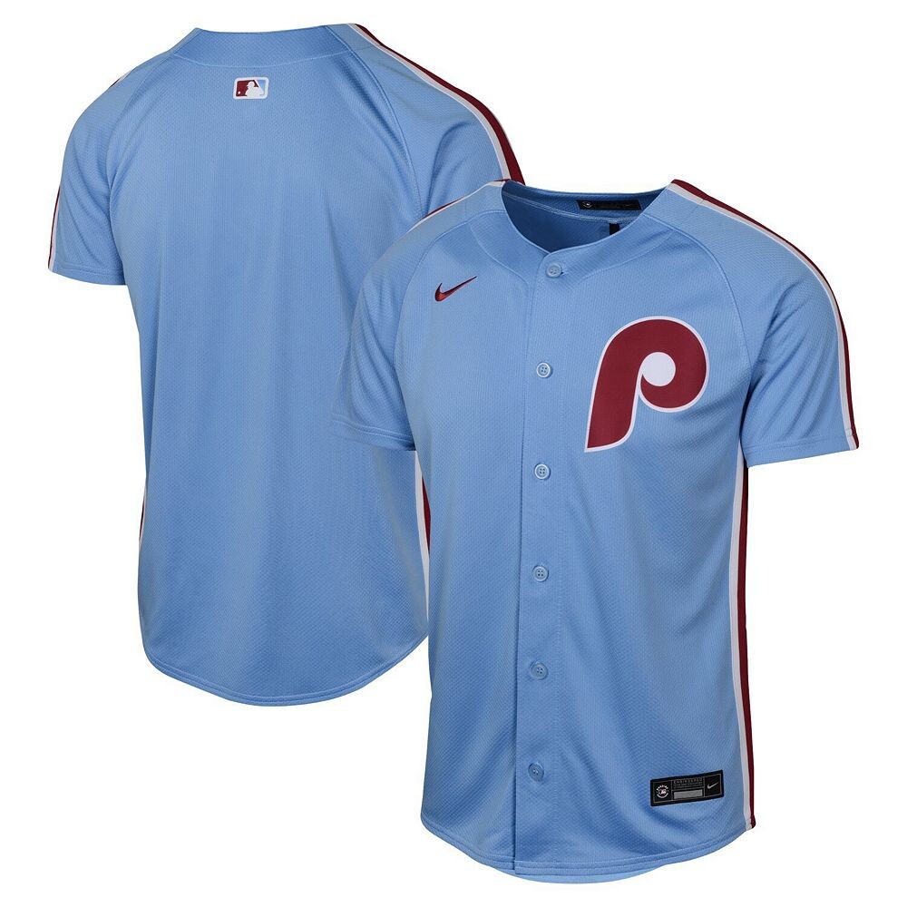 

Молодежная майка Nike Light Blue Philadelphia Phillies Alternate Limited, цвет Phl Blue