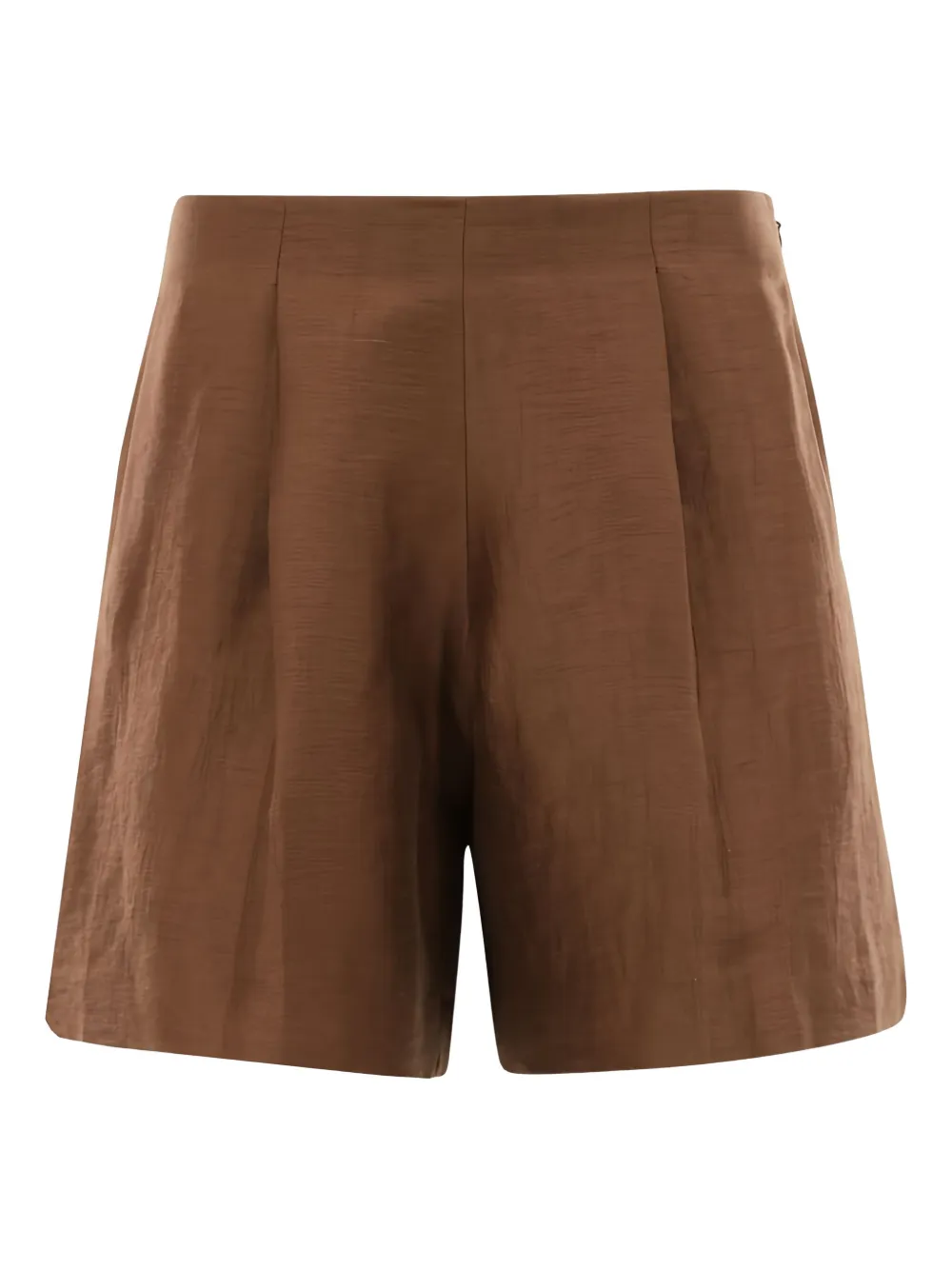 

Льняные шорты со складками спереди L'Agence, коричневый
