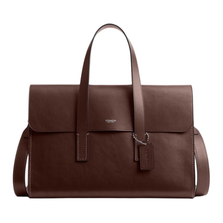 

COACH Кожаная сумка среднего размера мужская кленово-коричневая