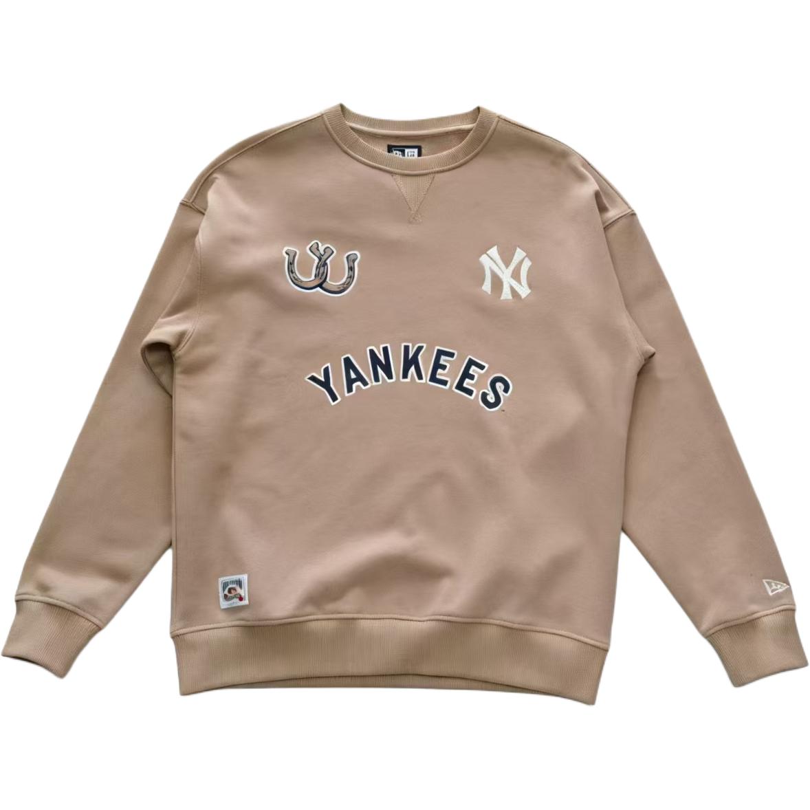 

New Era Толстовка унисекс, цвет хаки, круглый вырез, умеренный крой