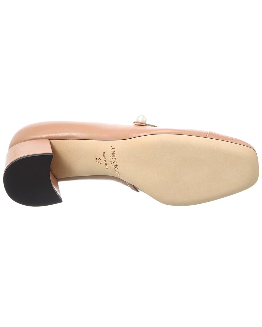 Туфли-лодочки Jimmy Choo Elisa 45 из кожи и лака, розовый — фото 4