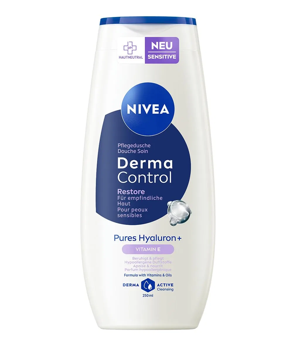 Питательный гель для душа NIVEA Derma Control Restore с гиалуроном и витамином E Nivea — фото 2